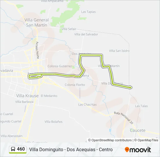 460 Bus Line Map