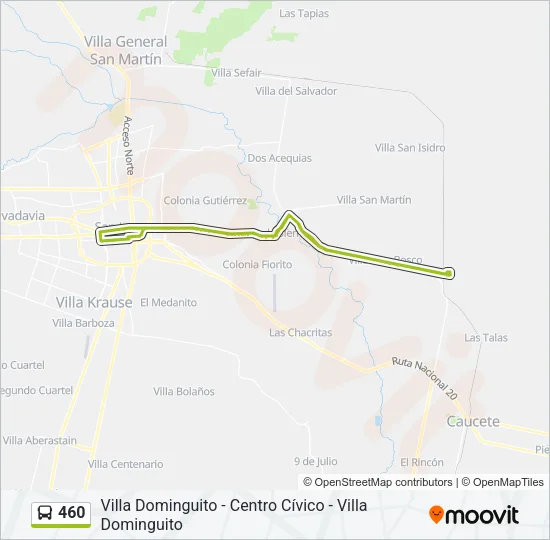 460 Bus Line Map
