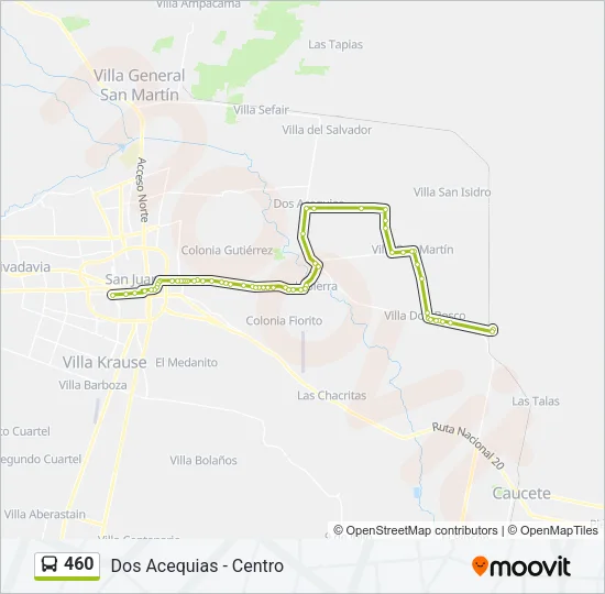 460 Bus Line Map