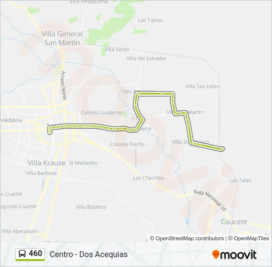 460 Bus Line Map