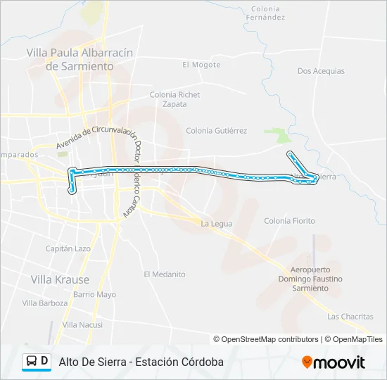D Bus Line Map