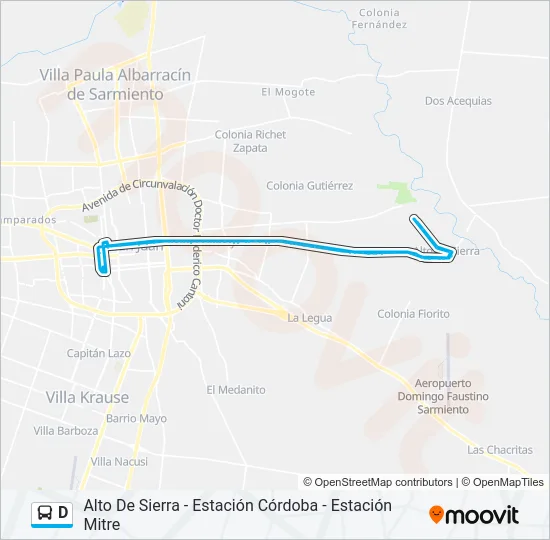D Bus Line Map