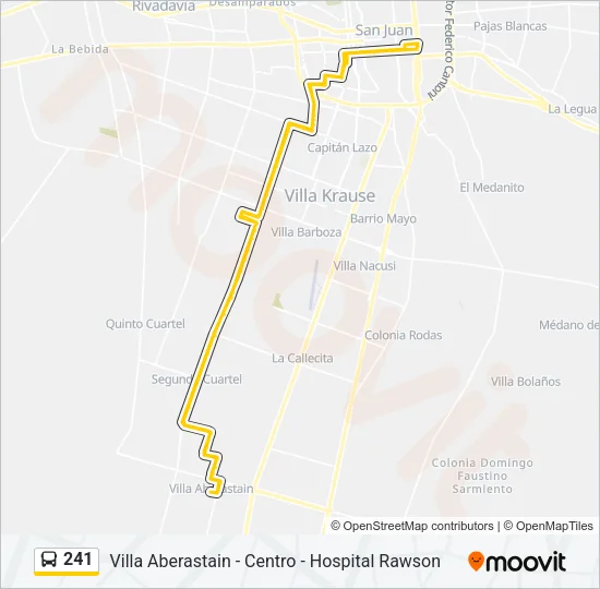 241 Bus Line Map