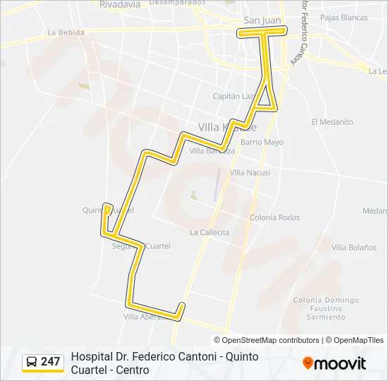 247 Bus Line Map