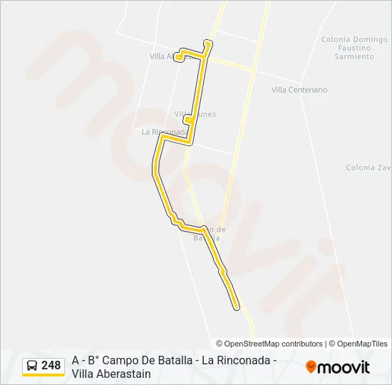 248 Bus Line Map