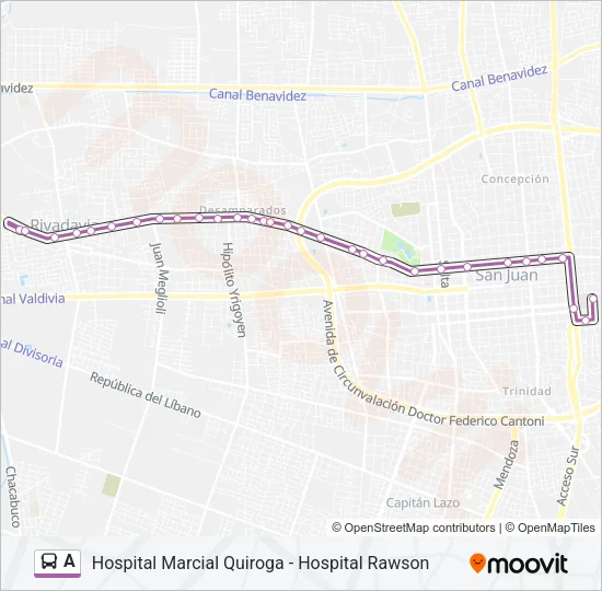 A Bus Line Map