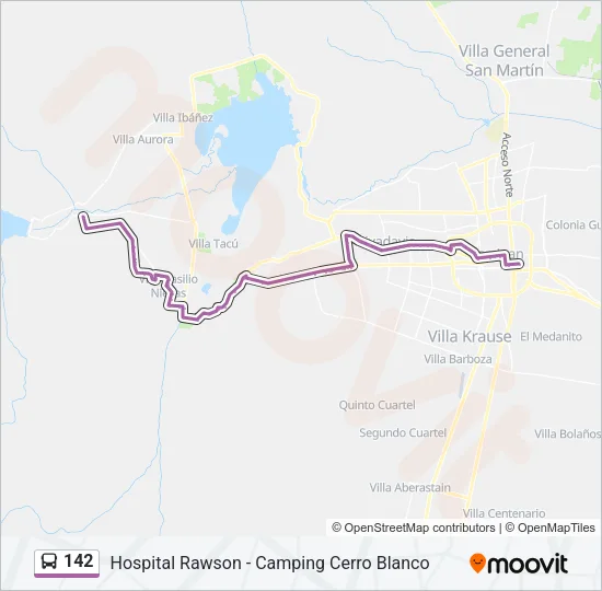 142 Bus Line Map