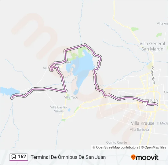 162 Bus Line Map