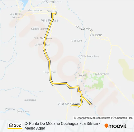 262 Bus Line Map