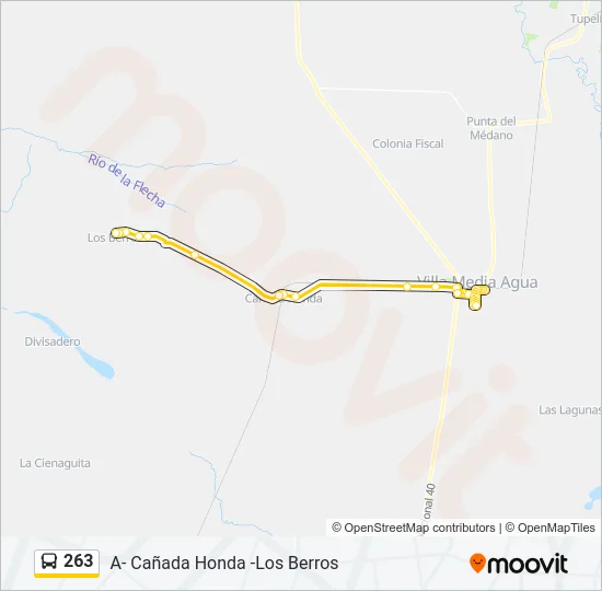 263 Bus Line Map