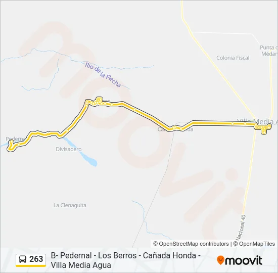 263 Bus Line Map