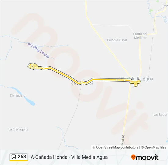 263 Bus Line Map