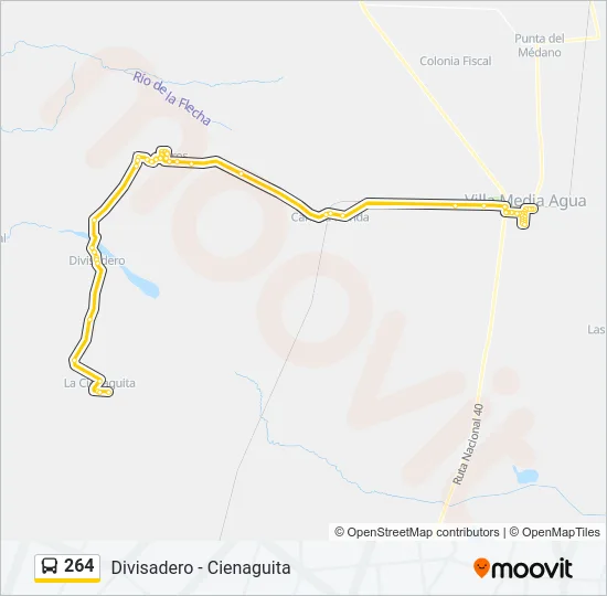 264 Bus Line Map