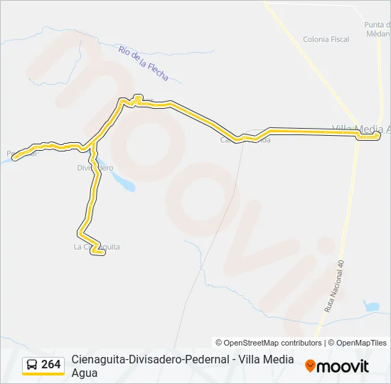 264 Bus Line Map
