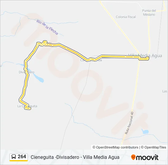 264 Bus Line Map