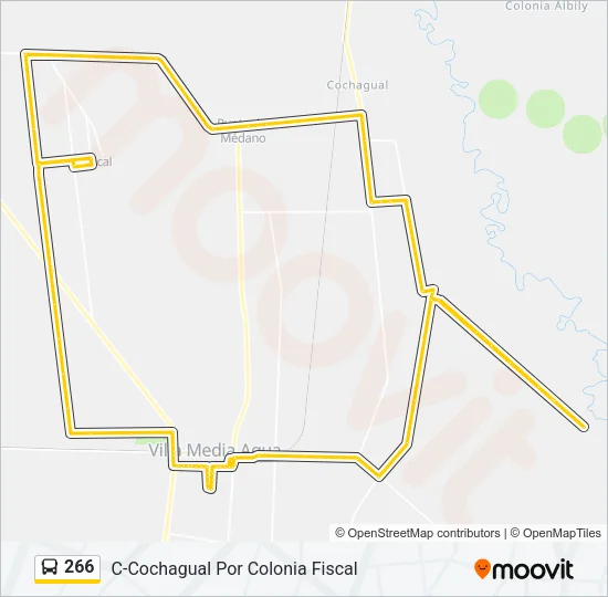 266 Bus Line Map