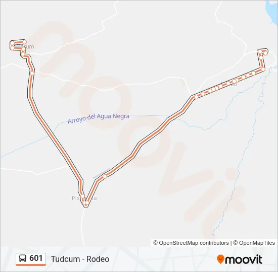 601 Bus Line Map