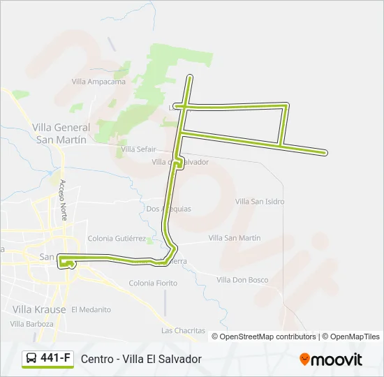 441-F Bus Line Map