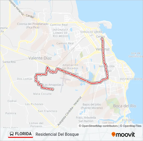 FLORIDA Bus Line Map