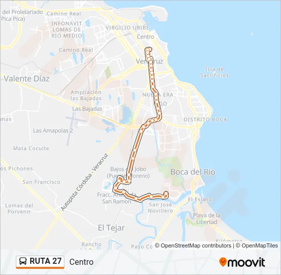 RUTA 27 Bus Line Map