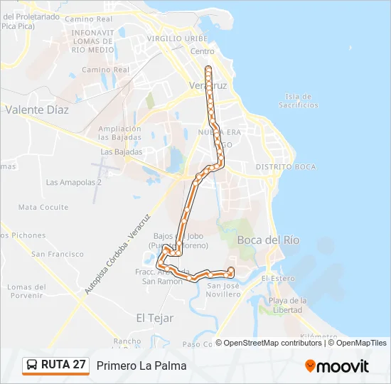RUTA 27 Bus Line Map