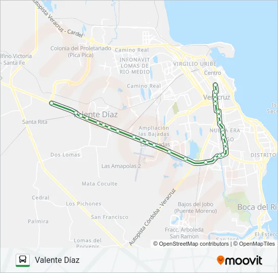 SANTA FE Bus Line Map