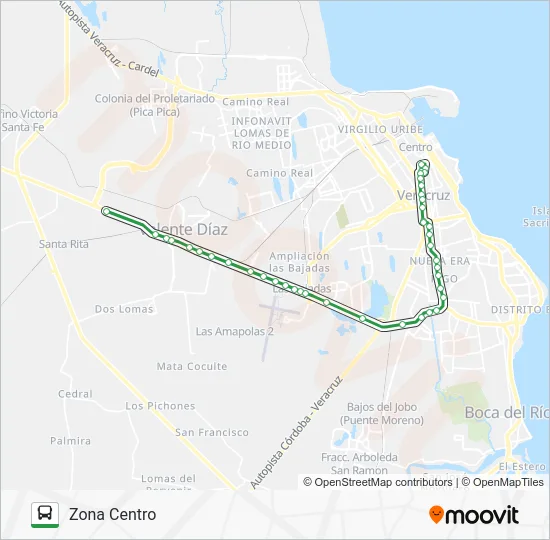 SANTA FE Bus Line Map