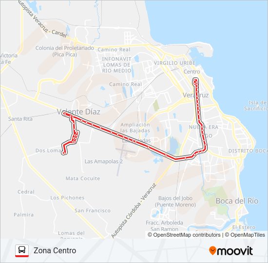 DORADO REAL Bus Line Map