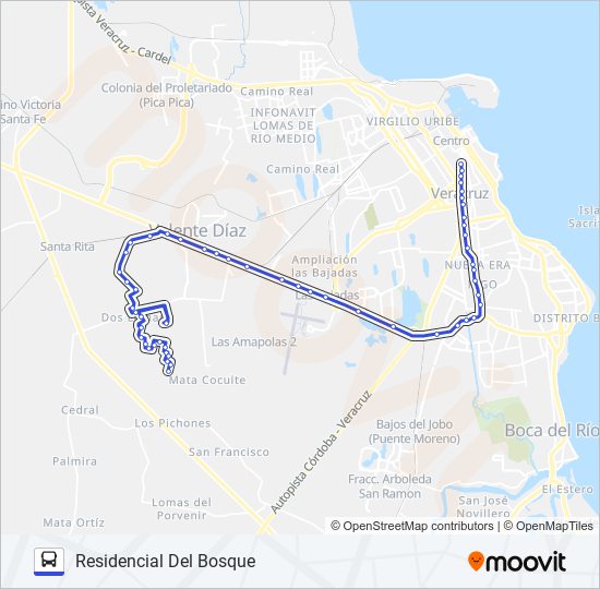 FRAMBOYANES bus Line Map