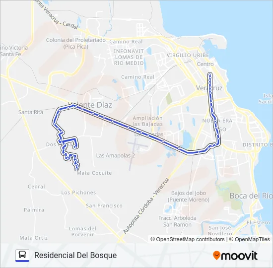 FRAMBOYANES Bus Line Map