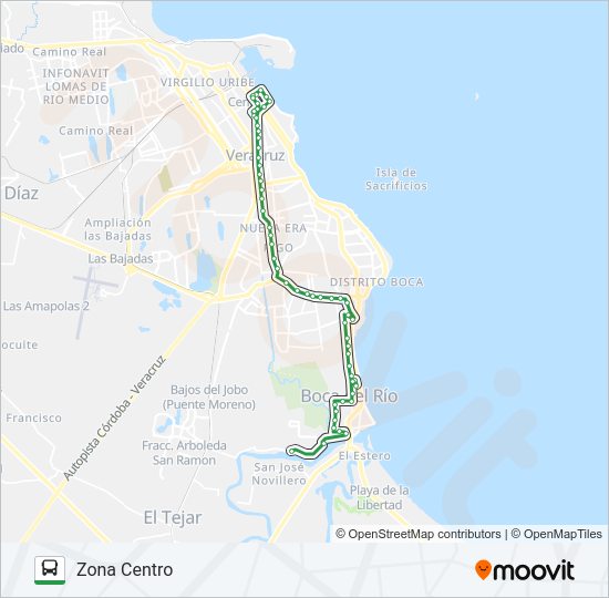 Mapa de VÍA MUERTA MORRO de autobús