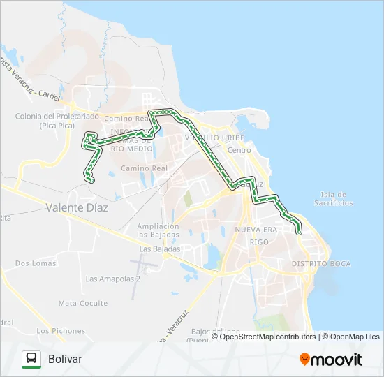 BOLÍVAR - LOMAS 4 Bus Line Map