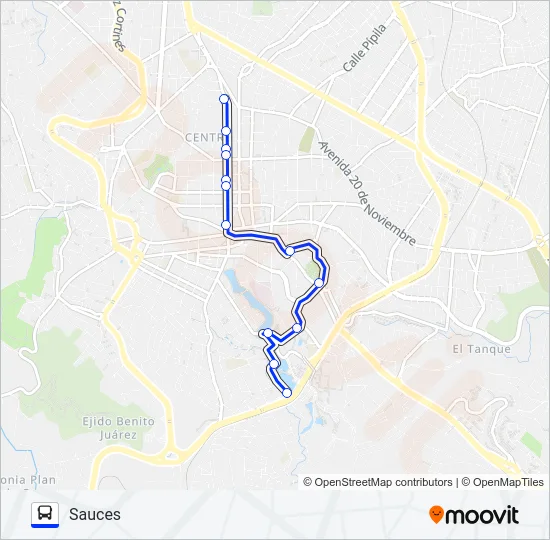 EMILIANO ZAPATA Bus Line Map