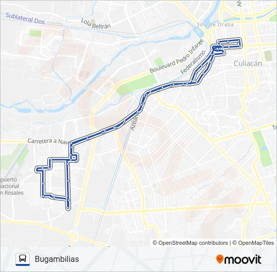 RUTA BUGAMBILIAS Bus Line Map