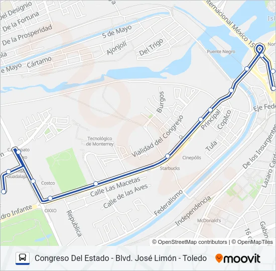 RUTA TOLEDO Bus Line Map
