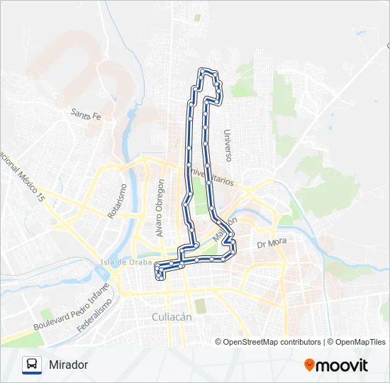RUTA MIRADOR Bus Line Map