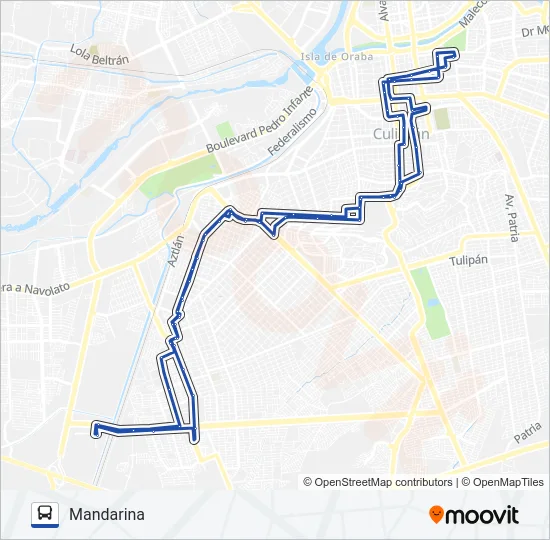 RUTA MANDARINA Bus Line Map