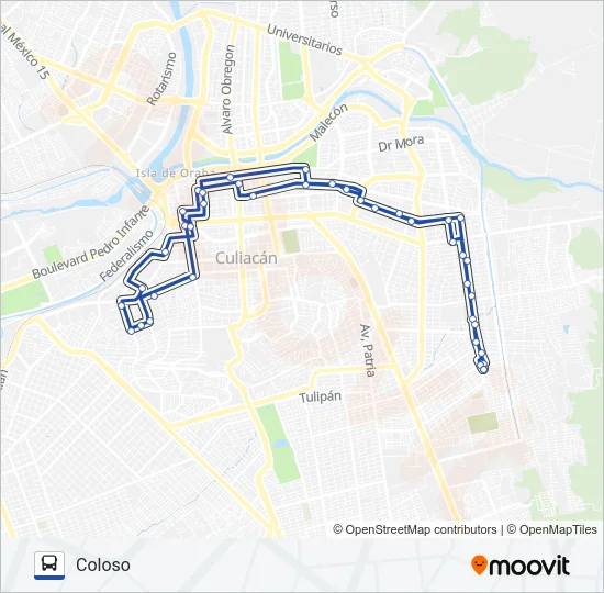 RUTA COLOSO Bus Line Map