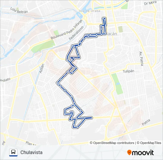 RUTA CHULAVISTA Bus Line Map