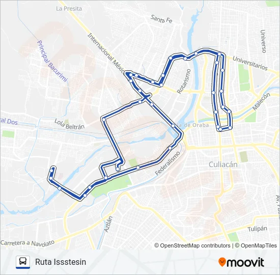 RUTA ISSSTESIN Bus Line Map