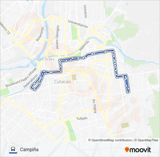 RUTA CAMPIÑA Bus Line Map