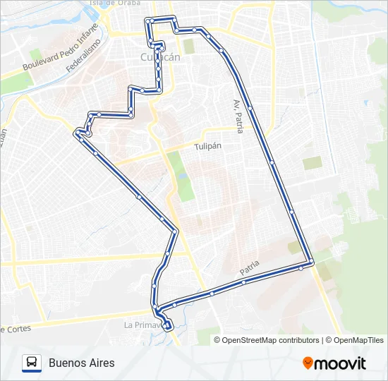 RUTA BUENOS AIRES Bus Line Map