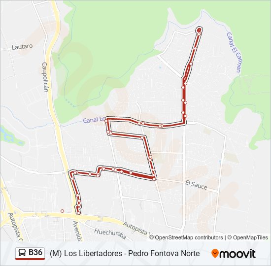 B36 Micro Line Map