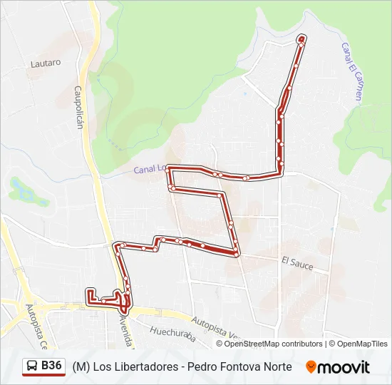 B36 Micro Line Map