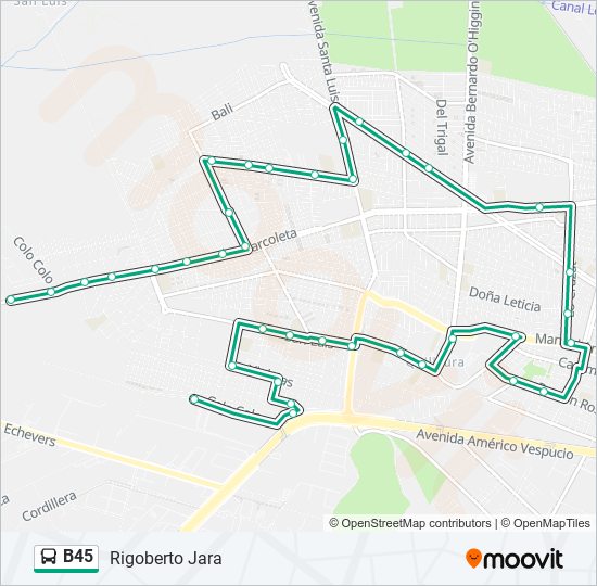 B45 Micro Line Map