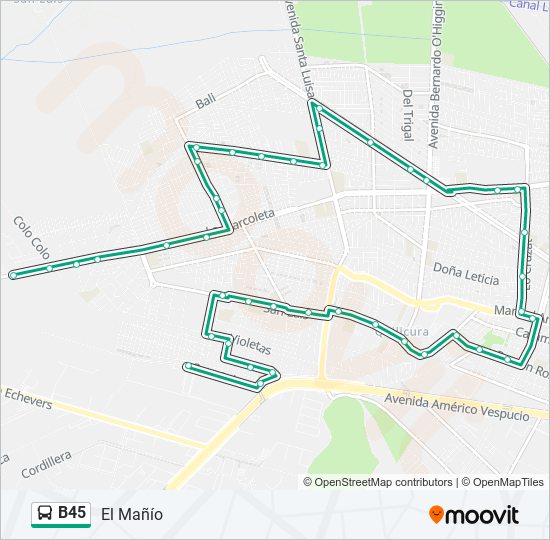 B45 Micro Line Map