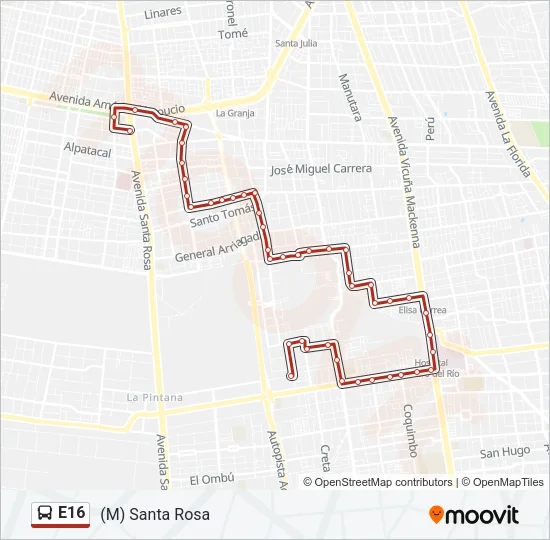 E16 Micro Line Map