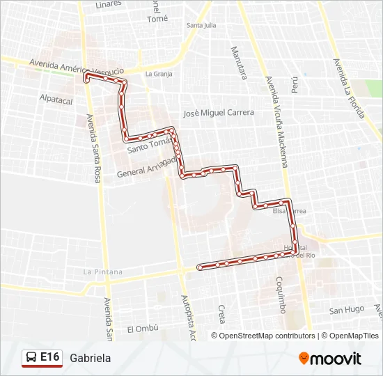 E16 Micro Line Map