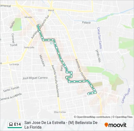 E14 Micro Line Map
