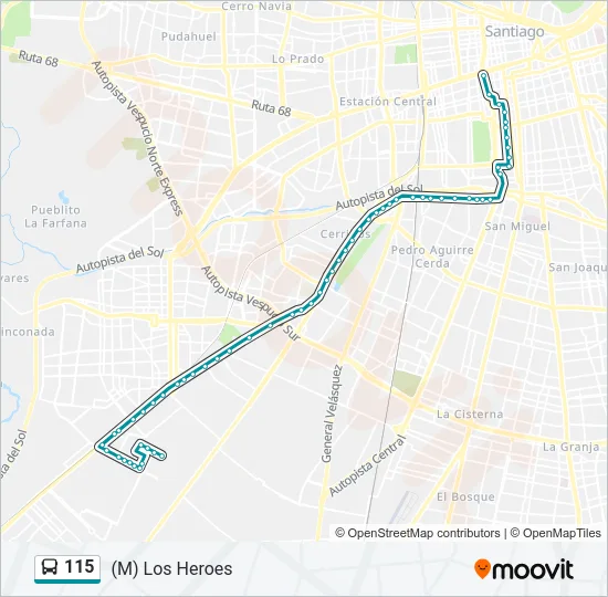115 Micro Line Map